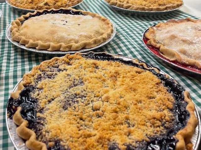 Pies from Miller’s Orchards Farm Market in Scott Township