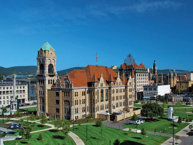 Lackawanna County Courthouse Square in Downtown Scranton