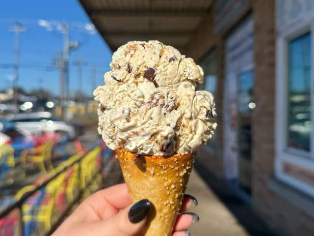 Ice cream cone at Jitty Joe's Ice Cream in Scranton, PA