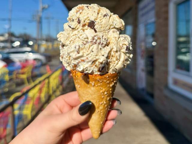 Ice cream cone at Jitty Joe's Ice Cream in Scranton, PA