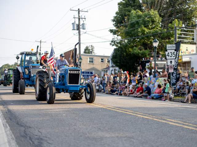 The Tractor Parade at the Moscow Country Street Fair in Moscow, PA