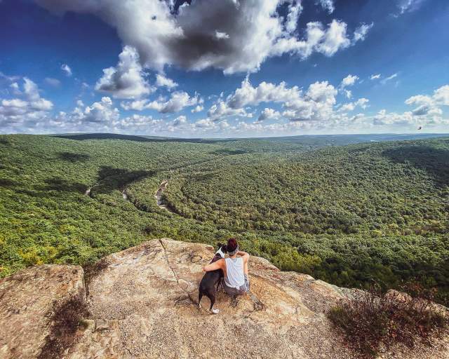 Top of the World scenic overlook in Dunmore, PA