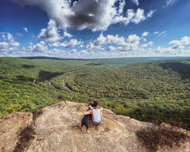 Top of the World scenic overlook in Dunmore, PA