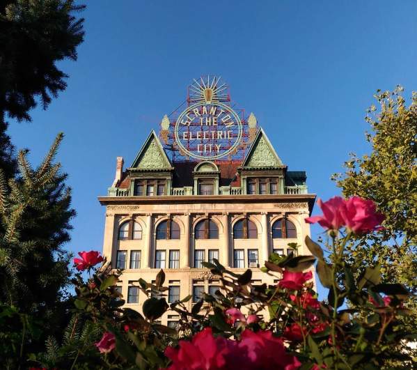 The Electric City Sign in Downtown Scranton