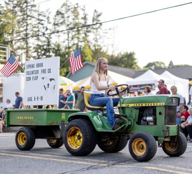 The Tractor Parade at the Moscow Country Street Fair in Moscow, PA