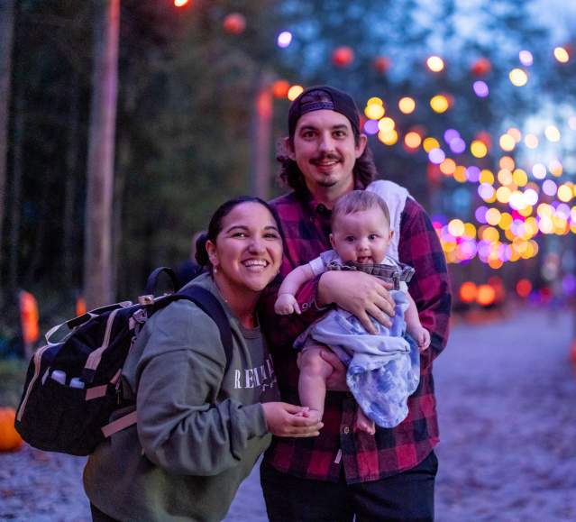 The Glowing Pumpkin Trail at Roba Family Farms in North Abington Township, PA