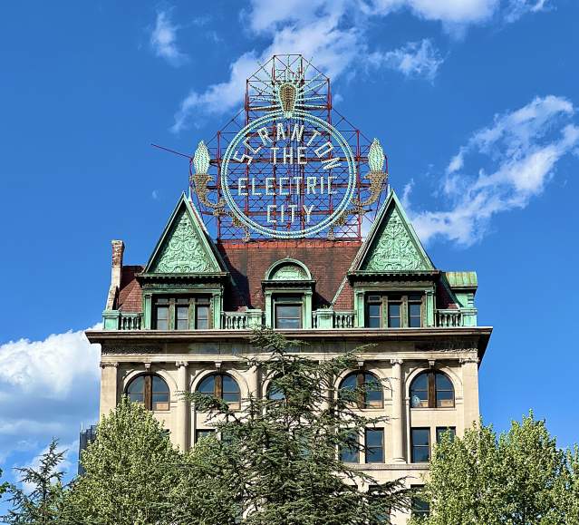 Electric City Sign in Downtown Scranton