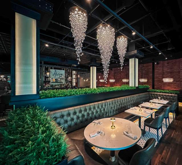 Dining area of A'tera 519 in Downtown Scranton, PA