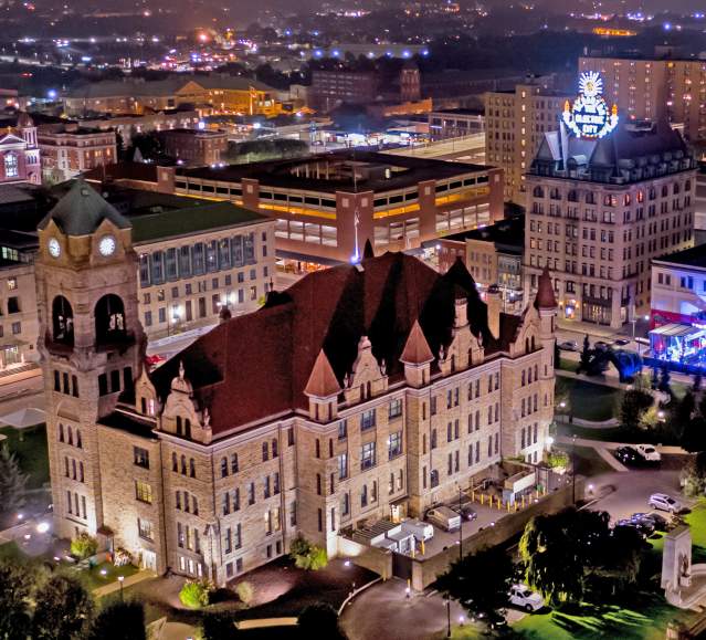 Downtown Scranton at Night