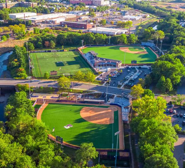 University of Scranton Sports Fields Access Aerial LCVB