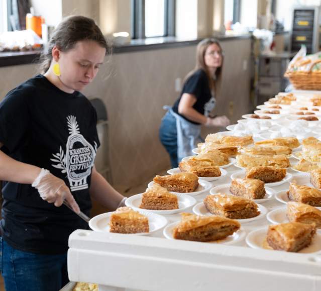 Desserts from the Greek Food Festival at the Annunciation Greek Orthodox Church in Downtown Scranton, PA