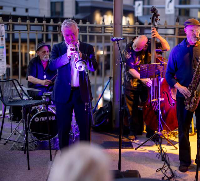 Band playing at the Scranton Jazz Festival in Downtown Scranton