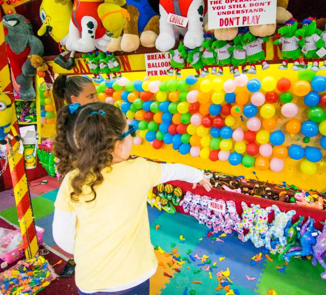 Balloon game at the Lackawanna County Heritage Fair