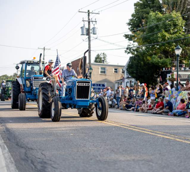 The Tractor Parade at the Moscow Country Street Fair in Moscow, PA