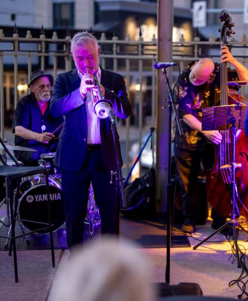 Band playing at the Scranton Jazz Festival in Downtown Scranton