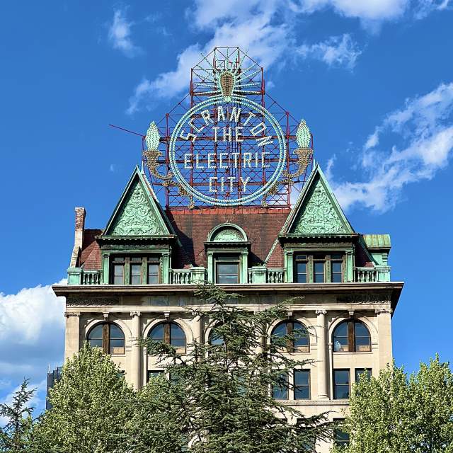 Electric City Sign in Downtown Scranton