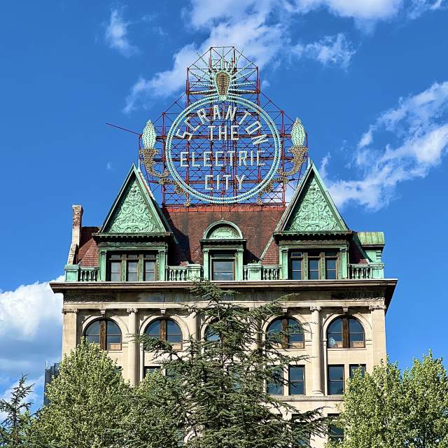 Electric City Sign in Downtown Scranton