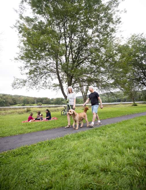 People doing activities at Lackawanna State Park