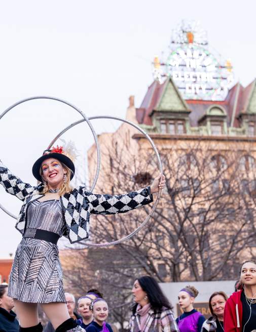 Downtown on Ice in Downtown Scranton