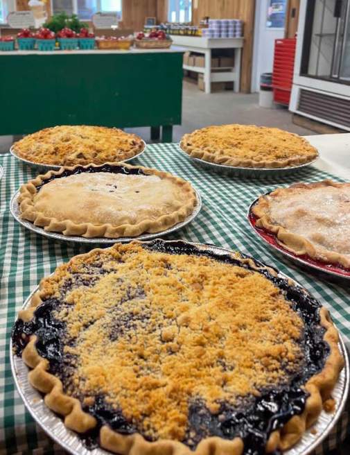 Pies from Miller’s Orchards Farm Market in Scott Township