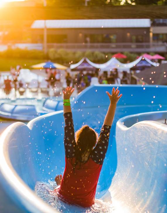 Waterslide at the Montage Mountain Resorts Waterpark