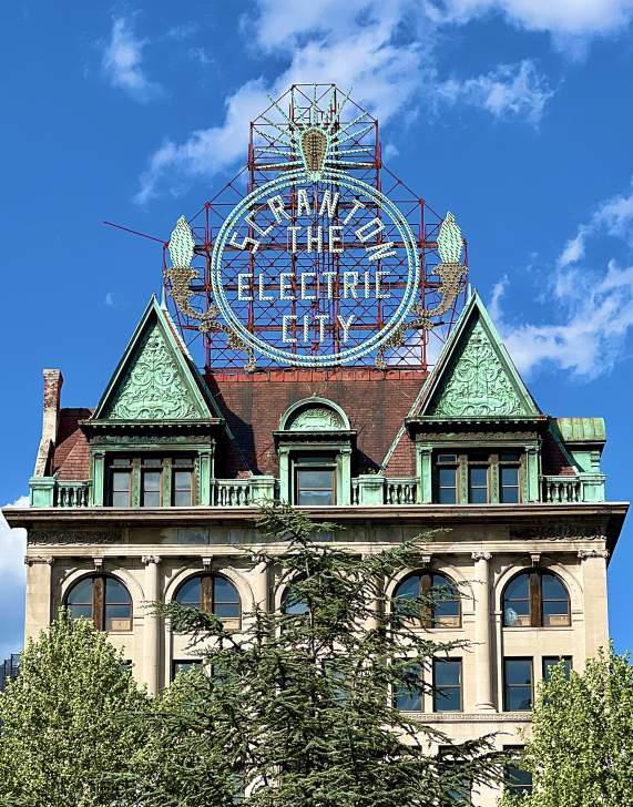 Electric City Sign in Downtown Scranton