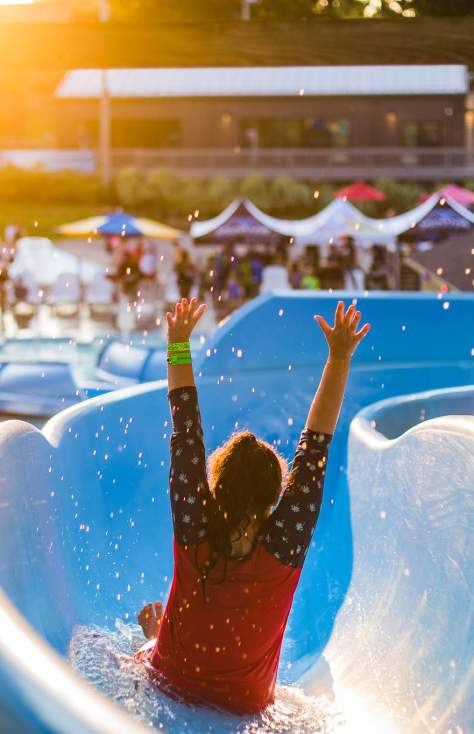 Waterslide at the Montage Mountain Resorts Waterpark