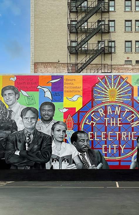 The Office: The Story of Us mural in Downtown Scranton
