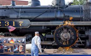 Railfest celebrations at the Steamtown National Historic Site in Downtown Scranton, PA