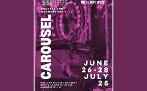 A promotional flyer for the Scranton Shakespeare Festival show Carousel