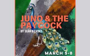 A promotional graphic for the Scranton Shakespeare Festival's performance of Juno & The Paycock