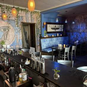 The interior of Black Earth Magical Cafe in Old Forge, PA