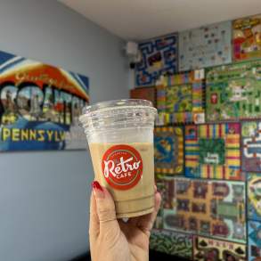 A drink from The Retro Café in Scranton, PA