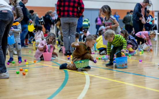 An Easter Egg Hunt at the Greater Scranton YMCA in Dunmore, PA