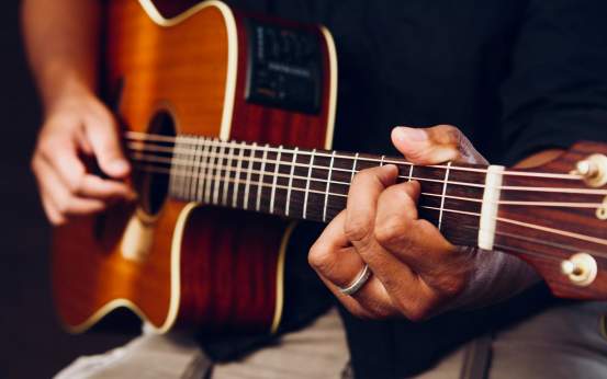 A stock photo of a guitar