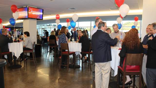 A meeting taking place at PNC Field, home of the SWB RailRiders, in Moosic, PA