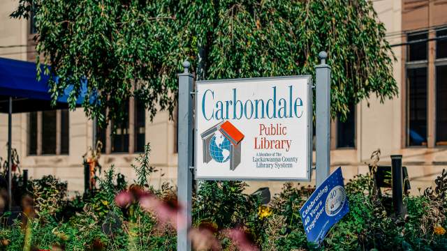 The Carbondale Public Library in Carbondale, PA