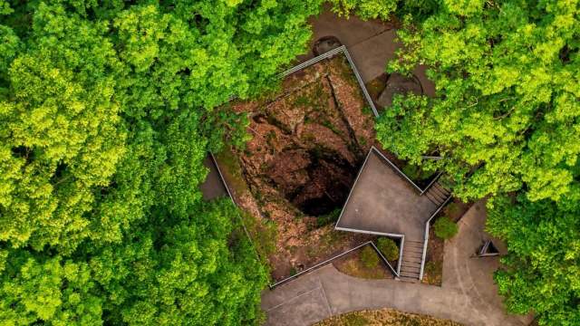 The Archbald Pothole State Park in Archbald