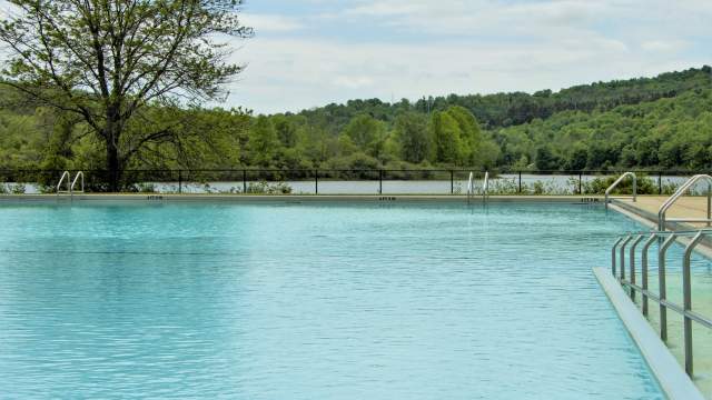 The Swimming Pool at Lackawanna State Park in North Abington Township