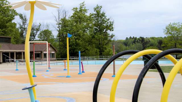 The Splash Pad at Lackawanna State Park in North Abington Township