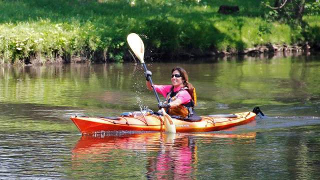 Kayaking on the Lackawanna River
