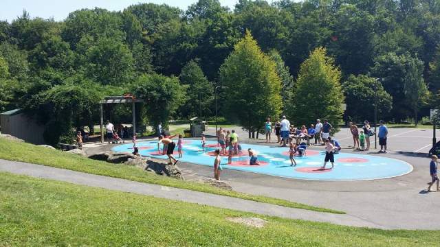 The Splash Pad at South Abington Recreation Park in South Abington Township, PA