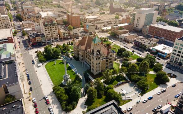 Courthouse Square in Scranton, PA