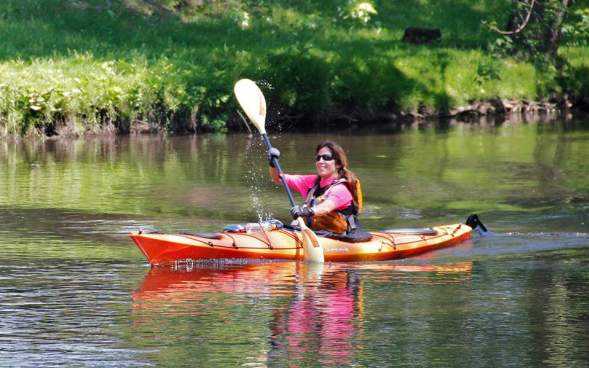 Kayaking on the Lackawanna River