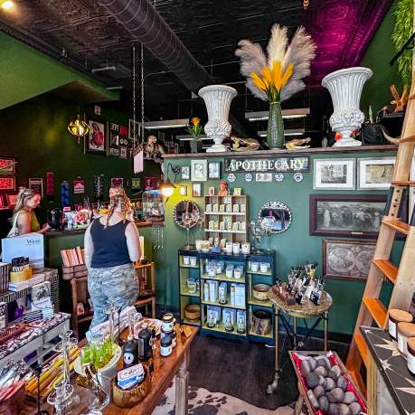 Women shopping inside Tusk in downtown Scranton, PA