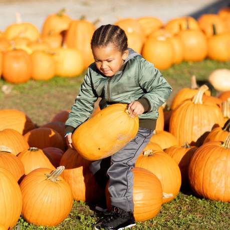 Boy at Roba Family Farms