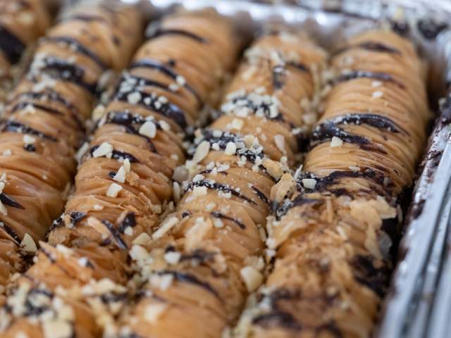 Food from the Greek Food Festival at the Annunciation Greek Orthodox Church in Downtown Scranton, PA