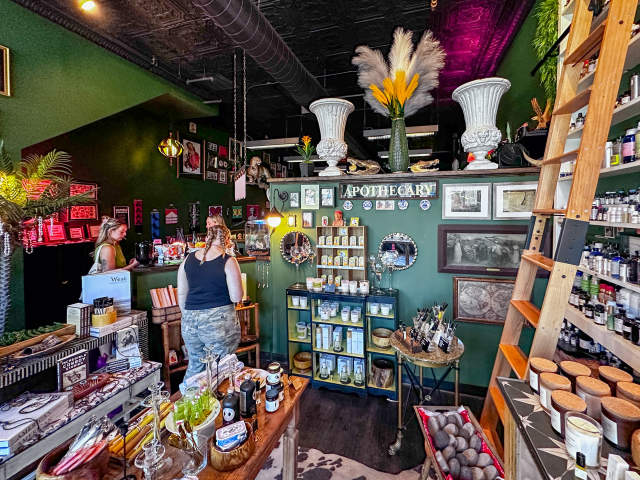 Women shopping inside Tusk in downtown Scranton, PA