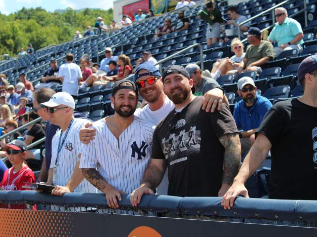 Fans at a Scranton/Wilkes-Barre RailRiders game in Moosic, PA
