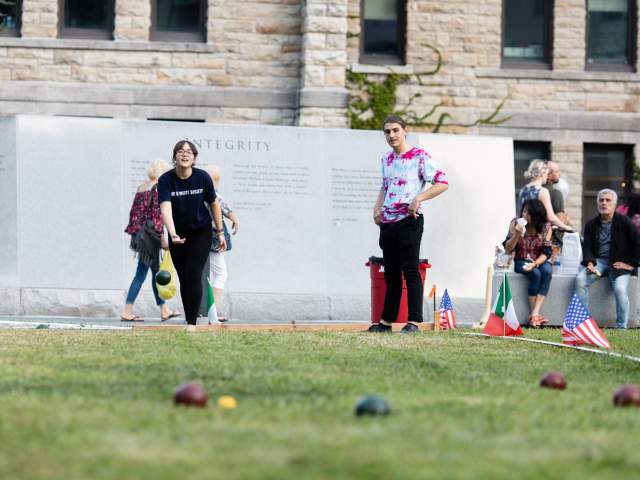A game of Bocce at La Festa Italiana in Downtown Scranton, PA